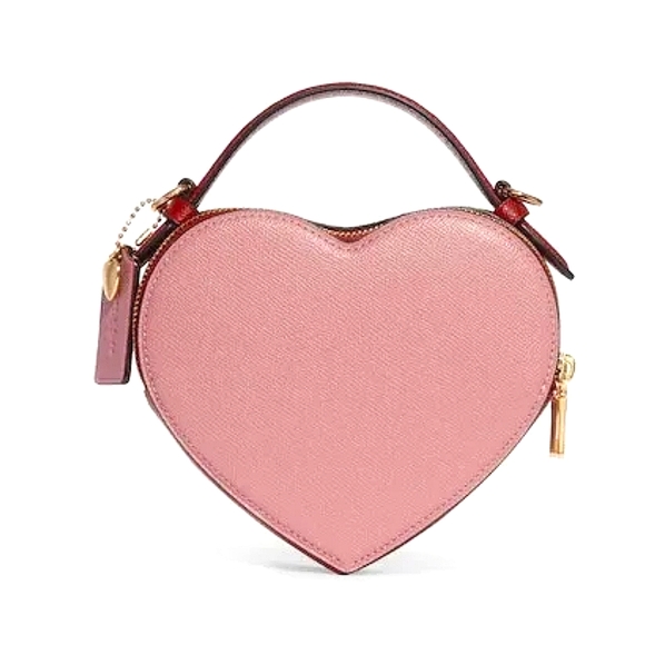 COACH HEART CROSSBODY PURSE IN COLORBLOCK PINK❗️BEST SELLER❗️ - Picture 3 of 8